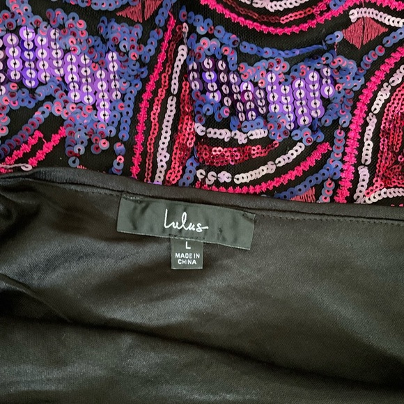 Lulu's Blue and Pink  Dress for Prom - Picture 6 of 10